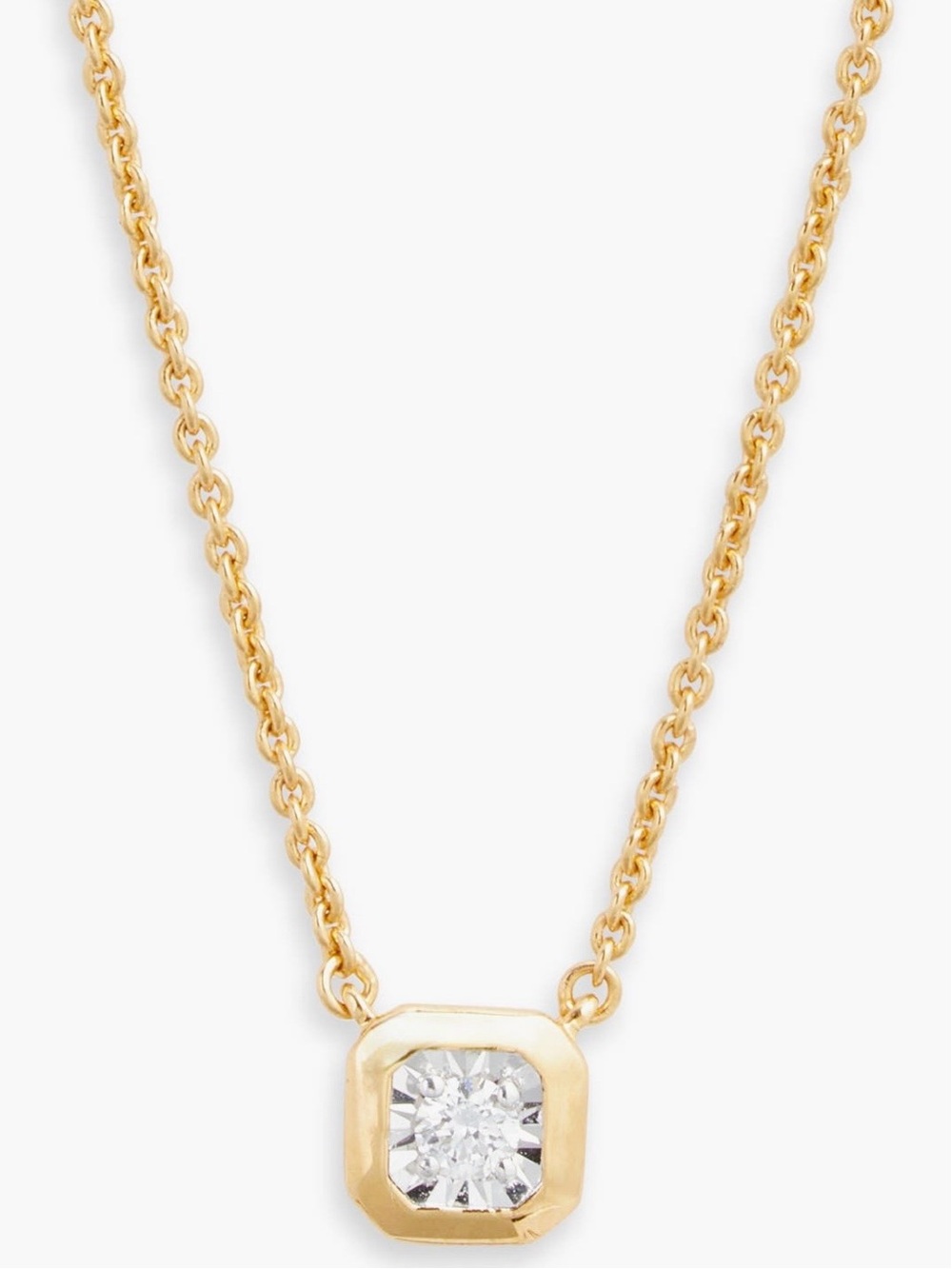 MONICA VINADER Lab Grown Diamond Gold Pendant Necklace